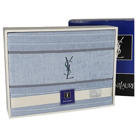 serviette de bain yves saint laurent|SERVIETTE SAINT LAURENT .